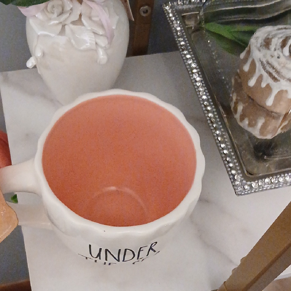 Rae Dunn Under the Sea Disney Ceramic Mug with Pink Interior - Picture 3 of 6